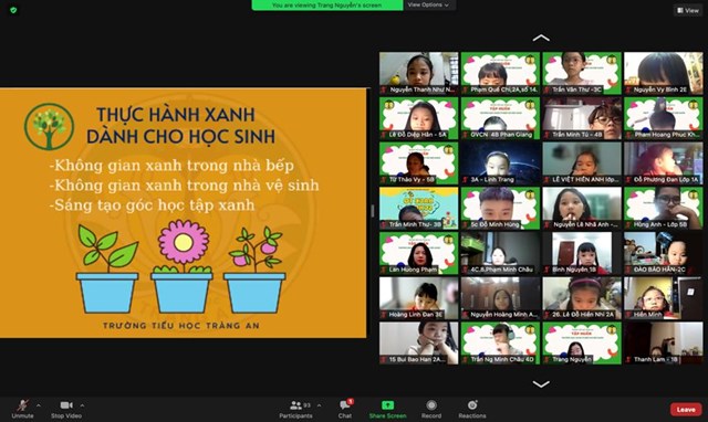 Trường Tiểu học Tr&#224;ng An đạt th&#224;nh t&#237;ch Xuất sắc trong chương tr&#236;nh “X&#226;y dựng trường học xanh - V&#236; một H&#224; Nội xanh” tr&#234;n địa b&#224;n quận Ho&#224;n Kiếm - Ảnh 16