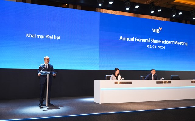 Đại hội đồng cổ đông thường niên VIB năm 2024 diễn ra tại TP.HCM vào sáng ngày 02/04/2024