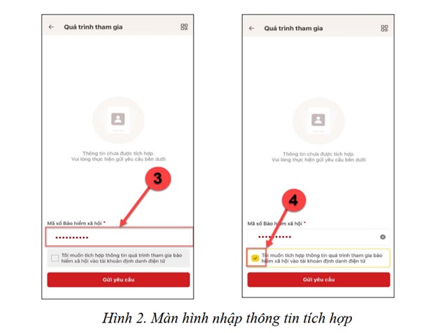Hướng dẫn t&#237;ch hợp qu&#225; tr&#236;nh tham gia BHXH, BHYT, BHTN l&#234;n ứng dụng VNeID - Ảnh 2