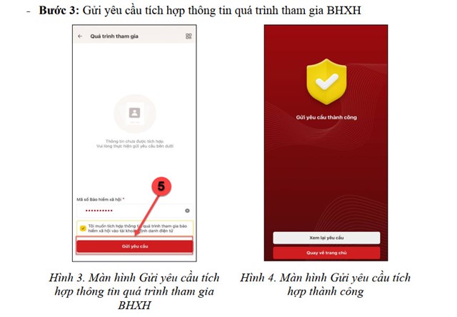 Hướng dẫn t&#237;ch hợp qu&#225; tr&#236;nh tham gia BHXH, BHYT, BHTN l&#234;n ứng dụng VNeID - Ảnh 3