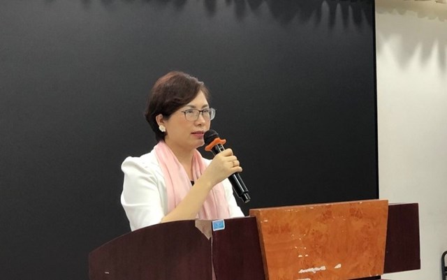 Vụ trưởng Vụ Ph&aacute;p luật h&igrave;nh sự - h&agrave;nh ch&iacute;nh chia sẻ một số th&ocirc;ng tin về B&aacute;o c&aacute;o Nghi&ecirc;n cứu của Bộ Tư ph&aacute;p.