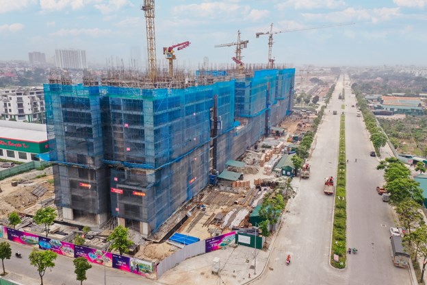 Tiến độ x&acirc;y dựng Khai Sơn City được chủ đầu tư cập nhật li&ecirc;n tục &nbsp;