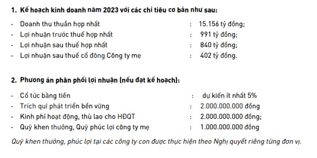 Kế hoạch kinh doanh năm 2023 của PAN Group