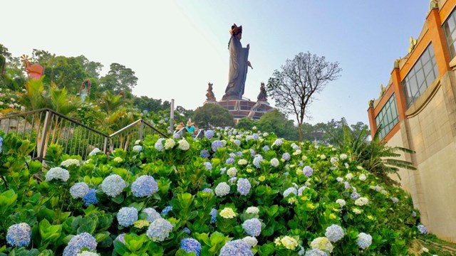 Tưng bừng kh&#244;ng kh&#237; lễ hội tr&#234;n n&#250;i B&#224; Đen (T&#226;y Ninh) trong th&#225;ng 4 - Ảnh 7