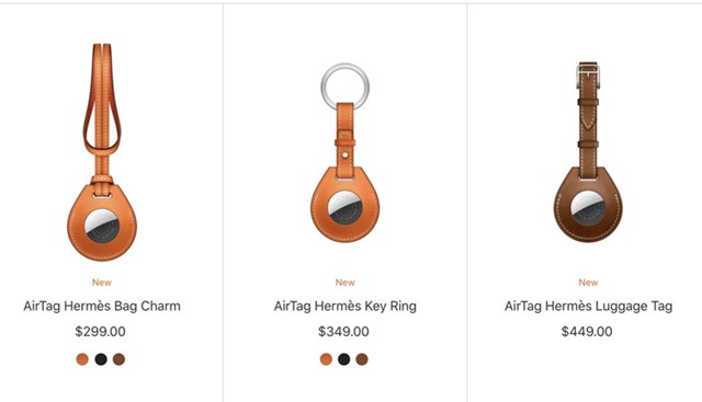 AirTag theo thiết kế&nbsp;Herm&egrave;s. Ảnh:&nbsp;Twitter.
