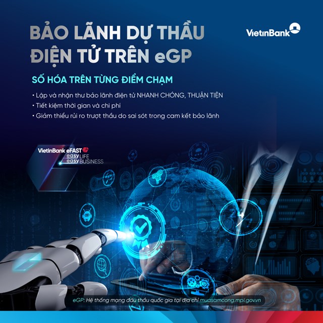 VietinBank ti&#234;n phong triển khai bảo l&#227;nh dự thầu điện tử tr&#234;n eGP - Ảnh 1