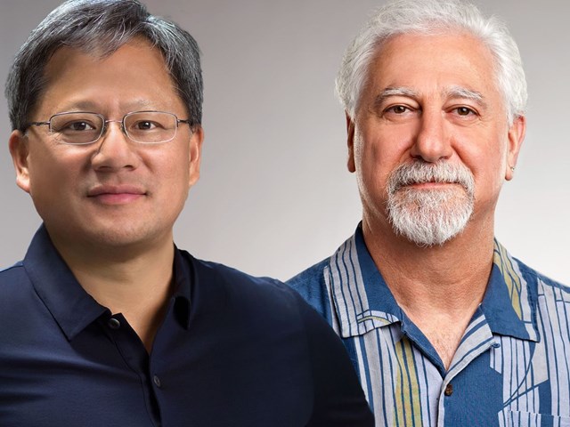 &Ocirc;ng Jensen Huang v&agrave; &ocirc;ng Chris Malachowsky, 2 trong 3 người s&aacute;ng lập n&ecirc;n NVIDIA