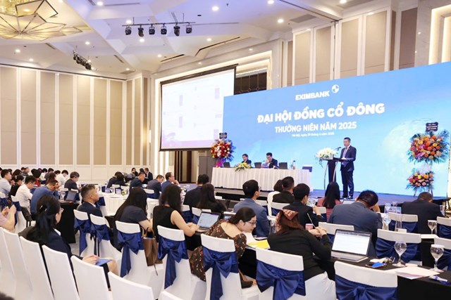ĐHĐCĐ Eximbank (EIB) đặt mục tiêu lãi kỷ lục 2025, bầu HĐQT nhiệm kỳ mới