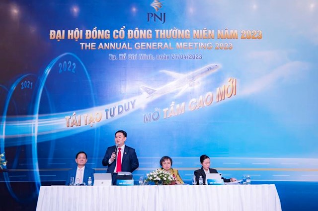 ĐHĐCĐ 2023: PNJ chia cổ tức gần 500 tỷ đồng, mục ti&#234;u lợi nhuận 2.000 tỷ đồng&#160; - Ảnh 1