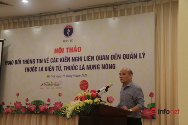 Vụ trưởng Vụ Ph&aacute;p chế, Bộ Y tế Nguyễn Huy Quang ph&aacute;t biểu khai mạc hội thảo &nbsp;