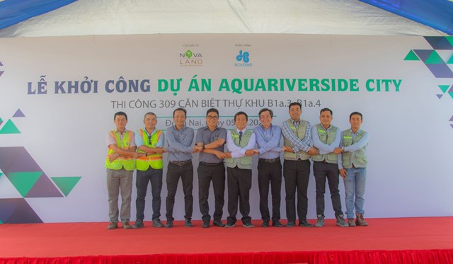Tập đo&agrave;n X&acirc;y dựng H&ograve;a B&igrave;nh khởi c&ocirc;ng x&acirc;y dựng dự &aacute;n Aqua Riverside City.