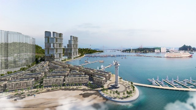Phối cảnh Vịnh du thuyền Sun Marina .