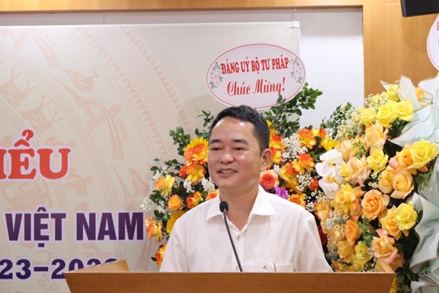 B&iacute; thư Đảng ủy, Tổng Bi&ecirc;n tập B&aacute;o PLVN Vũ Ho&agrave;i Nam.