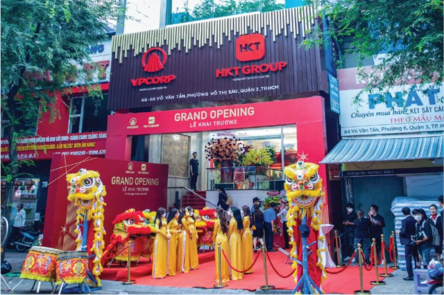 To&agrave;n cảnh Lễ khai trương VPCORP v&agrave; HKT GROUP s&aacute;ng 12/5 tại trụ sở 66 &ndash; 68 V&otilde; Văn Tần, Quận 3, TP.HCM&nbsp;