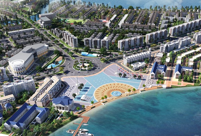 Ch&acirc;u &Aacute; được chuy&ecirc;n gia đ&aacute;nh gi&aacute; sẽ l&agrave; nơi trỗi dậy mạnh mẽ của xu hướng đ&ocirc; thị sinh th&aacute;i th&ocirc;ng minh. Ảnh phối cảnh kh&ocirc;ng gian sống xanh hiện tại đ&ocirc; thị Aqua City của tập đo&agrave;n Novaland.