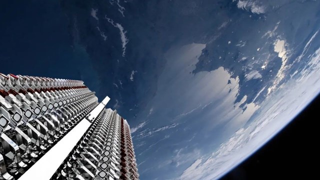 C&aacute;c vệ tinh của h&atilde;ng SpaceX (Mỹ) tr&ecirc;n quỹ đạo tr&aacute;i đất tầm thấp c&oacute; thể bị ảnh hưởng bởi b&atilde;o mặt trời Ảnh: SPACEX &nbsp;