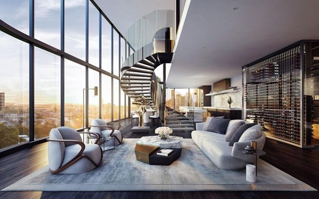 Căn hộ penthouse với nội thất sang trọng, b&agrave;i tr&iacute; hiện đại, khẳng định vị thế chủ nh&acirc;n &nbsp;