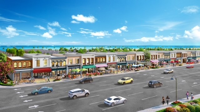 Shophouse The Tropicana nằm tr&ecirc;n cung đường ven biển Hồ Tr&agrave;m đang được mở rộng l&ecirc;n 42m