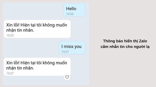 Zalo hiện c&oacute; trang bị t&iacute;nh năng cấm nhắn tin cho người lạ &nbsp;