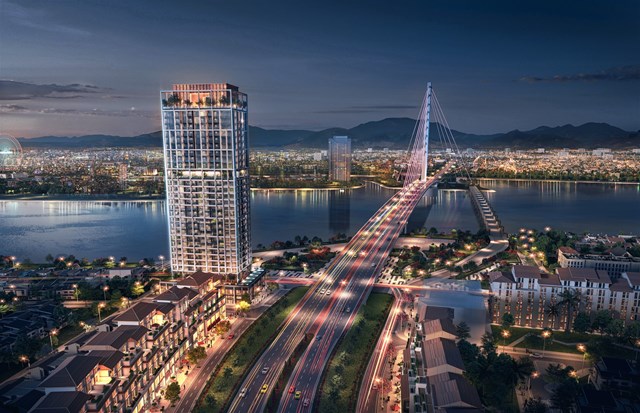 Phối cảnh Sun Cosmo Residence Da Nang - tổ hợp BĐS đẳng cấp, năng động, hiện đại ven s&ocirc;ng H&agrave;n &nbsp;
