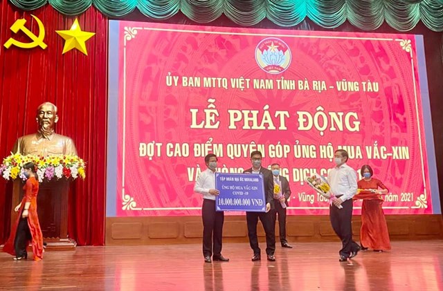Tập đo&agrave;n Novaland ủng hộ 10 tỷ đồng cho quỹ mua vắc xin ph&ograve;ng, chống dịch tỉnh B&agrave; Rịa &ndash; Vũng T&agrave;u &nbsp;