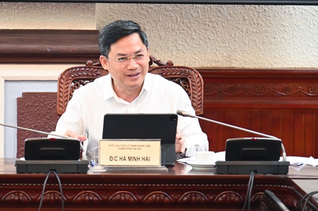 Ph&oacute; Chủ tịch UBND TP. H&agrave; Nội H&agrave; Minh Hải ph&aacute;t biểu