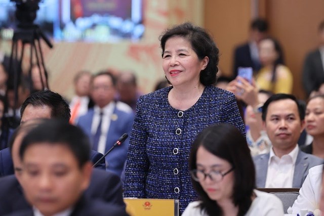 CEO Vinamilk Mai Kiều Li&ecirc;n ph&aacute;t biểu tại sự kiện. Ảnh: VGP