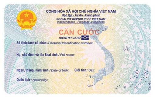 Ảnh dự kiến mặt trước của thẻ Căn cước cấp cho c&ocirc;ng d&acirc;n từ 0-6 tuổi &nbsp;