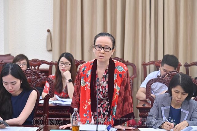 Ph&oacute; Vụ trưởng Vụ Ph&aacute;p luật quốc tế, Bộ Tư ph&aacute;p Lại Thị V&acirc;n Anh.