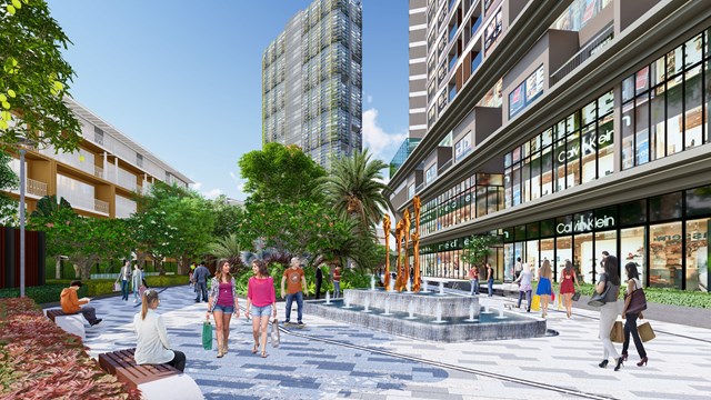 Một g&oacute;c shophouse khối đế hướng nội khu tại dự &aacute;n &nbsp;