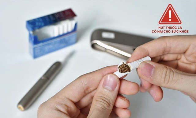 Nguy&ecirc;n liệu thuốc l&aacute; b&ecirc;n trong điếu thuốc l&agrave; điểm chung giữa TLLN v&agrave; TLĐ.