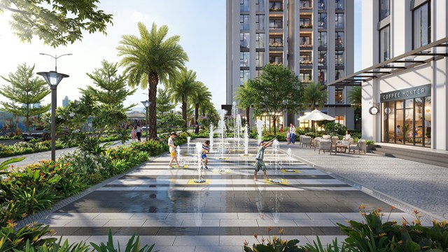 Tiện &iacute;ch s&acirc;n chơi nước trong nội khu The Sola Park &nbsp;