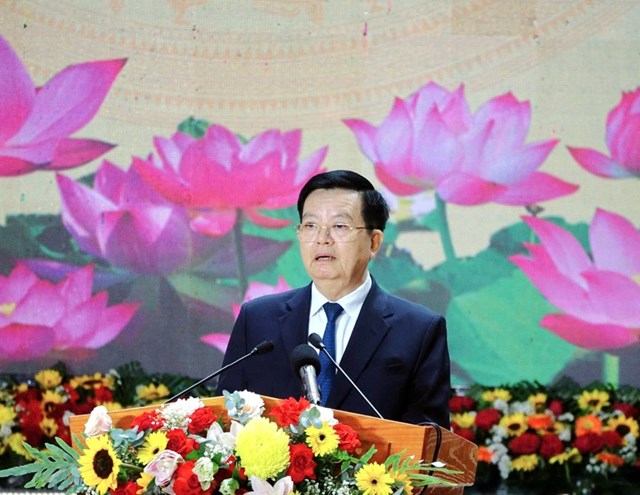 Ph&oacute; Thủ tướng Ch&iacute;nh phủ Mai Văn Ch&iacute;nh ph&aacute;t biểu tại buổi lễ