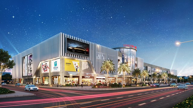 Vincom Mega Mall chỉ c&aacute;ch sảnh cư d&acirc;n v&agrave;i bước ch&acirc;n.