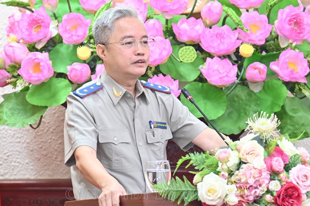 Đồng ch&iacute; Nguyễn Quang Th&aacute;i, Tổng Cục trưởng Tổng cục Thi h&agrave;nh &aacute;n d&acirc;n sự. &nbsp;