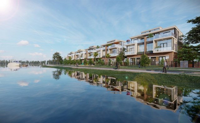 Kh&ocirc;ng gian sống đẳng cấp, s&ocirc;ng nước m&aacute;t l&agrave;nh tại đ&ocirc; thị sinh th&aacute;i Aqua City.