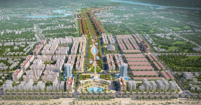 Phối cảnh dự &aacute;n Khu đ&ocirc; thị Quảng trường biển th&agrave;nh phố Sầm Sơn. Ảnh: Sun Group.