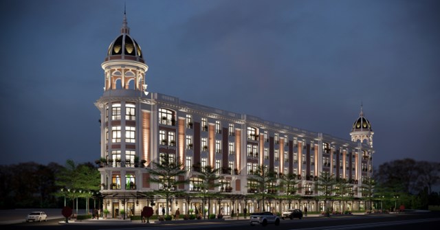 &nbsp;Phối cảnh d&atilde;y Boutique shophouse lộng lẫy mang phong c&aacute;ch Neo Classic