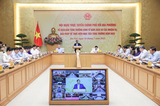 To&agrave;n cảnh Hội nghị diễn ra s&aacute;ng nay. (Ảnh: VGP).