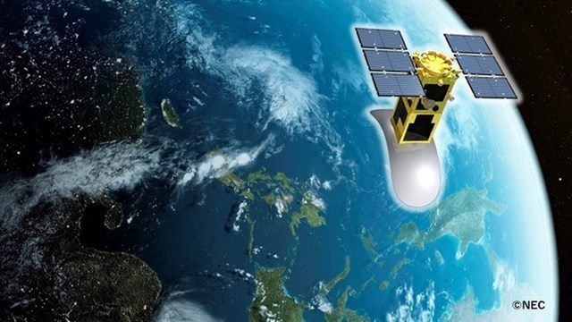 M&ocirc; h&igrave;nh vệ tinh LOTUSat-1. Ảnh: NEC.