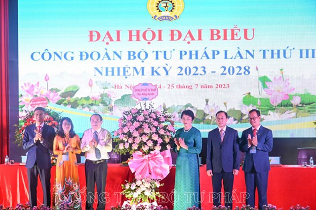 C&#244;ng đo&#224;n Bộ Tư ph&#225;p: Phấn đấu thực hiện thắng lợi phương hướng, nhiệm vụ trong nhiệm kỳ 2023-2028 - Ảnh 2