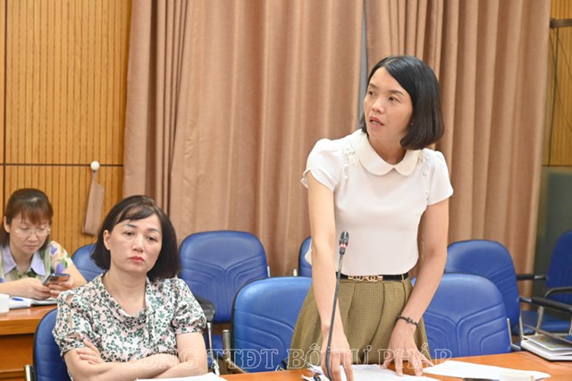 Đại diện Sở Tư ph&aacute;p Vĩnh Ph&uacute;c