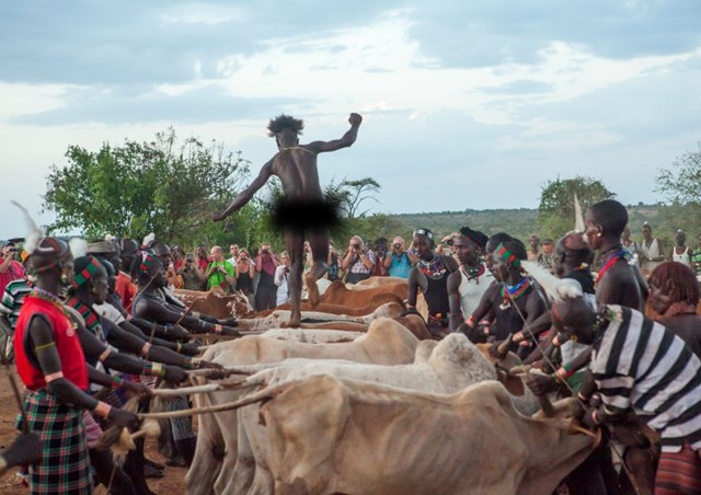 tập tục nhảy b&ograve; -&nbsp;Pull jumping.