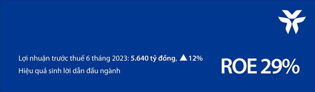 VIB: Lợi nhuận 6 th&#225;ng đầu năm 2023 tăng 12%, ROE đạt 29% - Ảnh 1