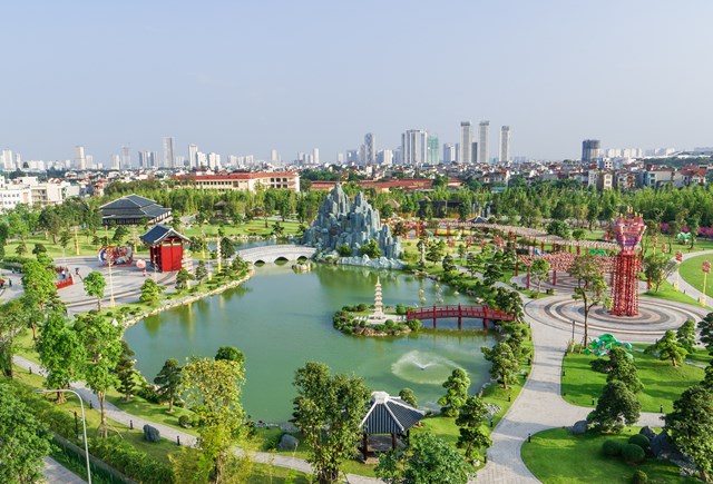 Vườn Nhật trong đại đ&ocirc; thị đ&atilde; đi v&agrave;o hoạt động &nbsp;