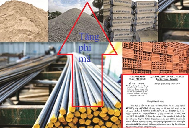 Giá vật liệu xây dựng tăng 
