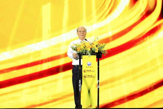 &Ocirc;ng Nguyễn Tất Thắng, Chủ tịch HĐQT Tập đo&agrave;n T&amp;T Group ph&aacute;t biểu tại sự kiện. &nbsp;
