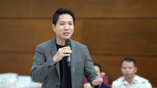&Ocirc;ng Nguyễn Tuấn Việt ph&aacute;t biểu tại Hội thảo về xuất khẩu sang Mỹ. (Ảnh: PV)