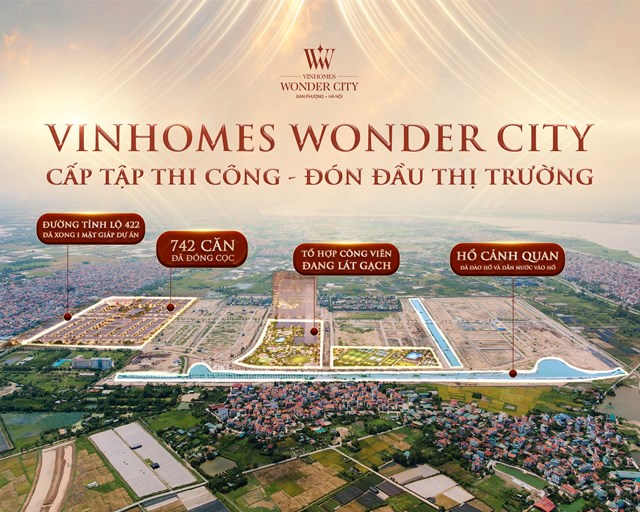 Vinhomes Wonder City đang chứng kiến tốc độ thi c&ocirc;ng mạnh mẽ &nbsp;