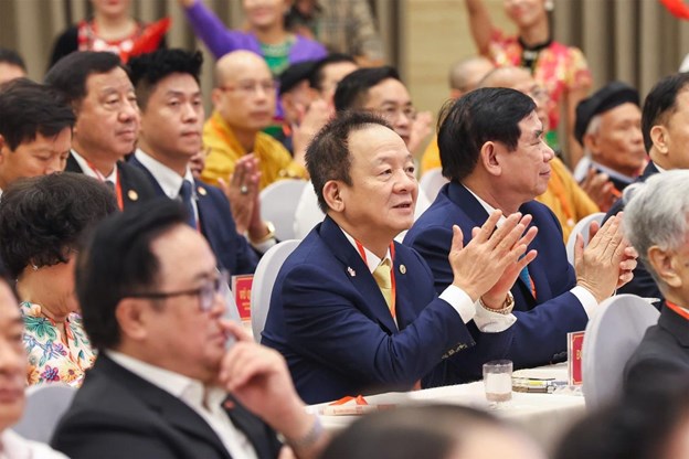 Doanh nh&acirc;n Đỗ Quang Hiển, Nh&agrave; s&aacute;ng lập, Chủ tịch Điều h&agrave;nh Tập đo&agrave;n T&amp;T Group tại Hội nghị. &nbsp;